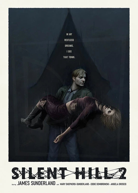 Silent Hill Series Video Game Poster – Horror Gaming Canvas Wall Art