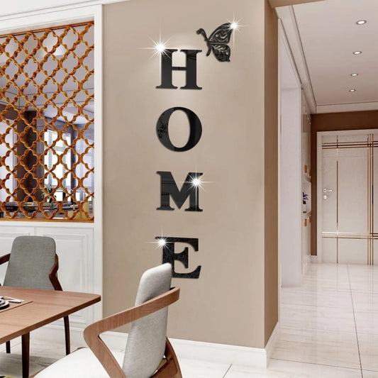 3D Acrylic Large DIY Mirror Wall Sticker