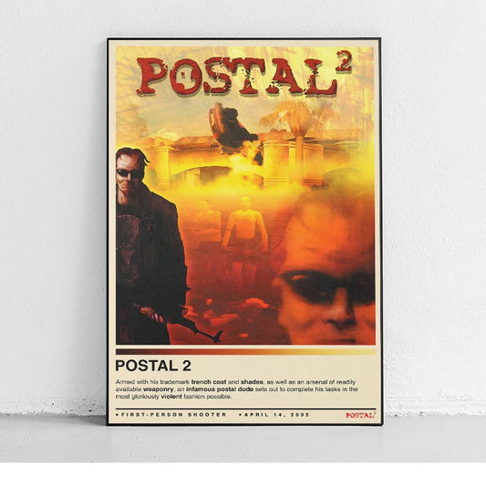 Classic Postal D-Dude Poster – Canvas Wall Art for Gaming Room Decor