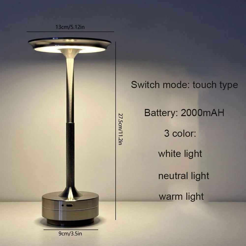 Creative Rechargeable LED Table Lamp – Touch Night Light for Home, Office & Decor - Image 2