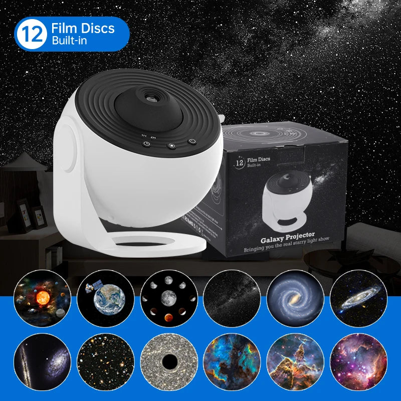 Night Light Galaxy Projector – 360° Rotating Starry Sky Planetarium Lamp for Kids’ Bedroom, Valentine’s Day & Wedding Decor - Image 8