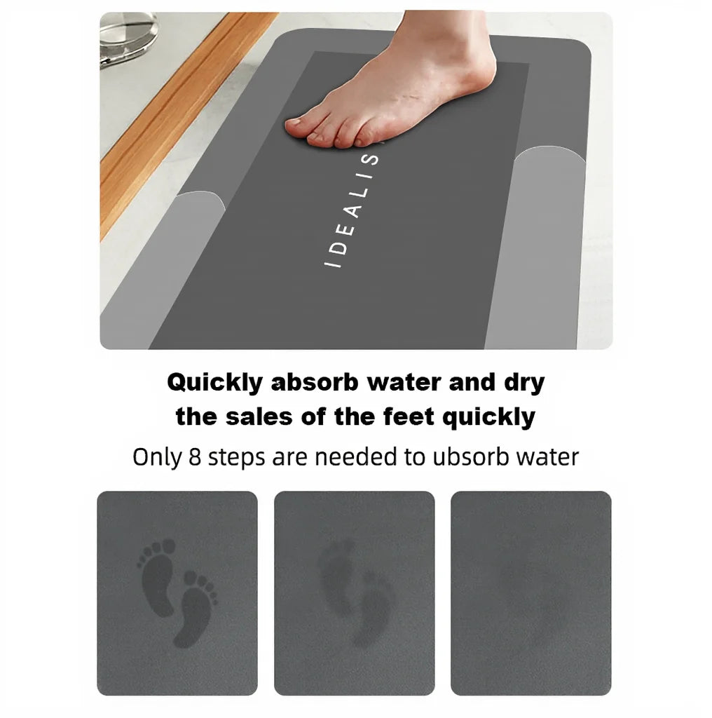 Diatomite Bath Mat – Non-Slip, Anti-Mould Absorbent Mat for Bathroom, Kitchen & Bedroom Use - Image 5