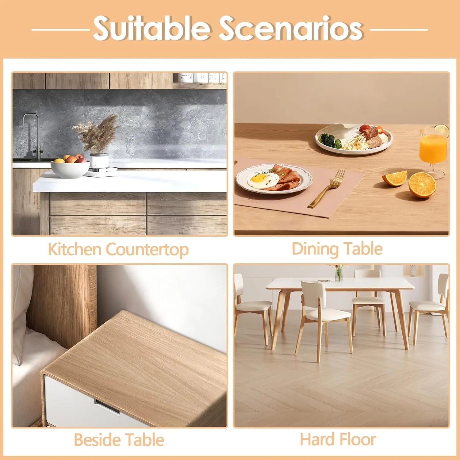 Makeup Mat for Vanity Desk Top, PVC Desk Mat - Easy to Clean, Waterproof and Oilproof Desk Pad - Image 5