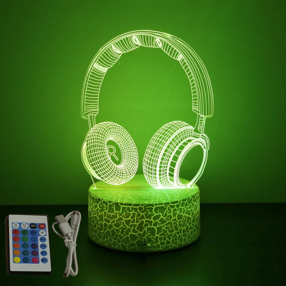 NEON GAMER 3D LED Lamp – RGB Night Light for Gaming Setup & Bedroom Decor - Image 27