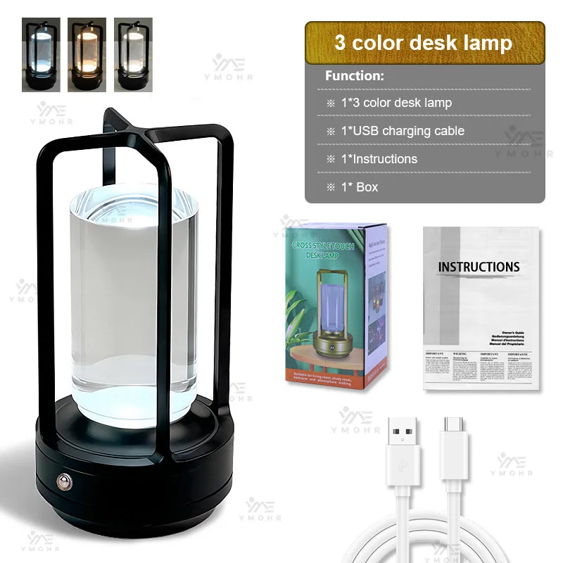 Portable Wireless Table Lamp – LED Touch Night Light for Home & Decor - Image 7