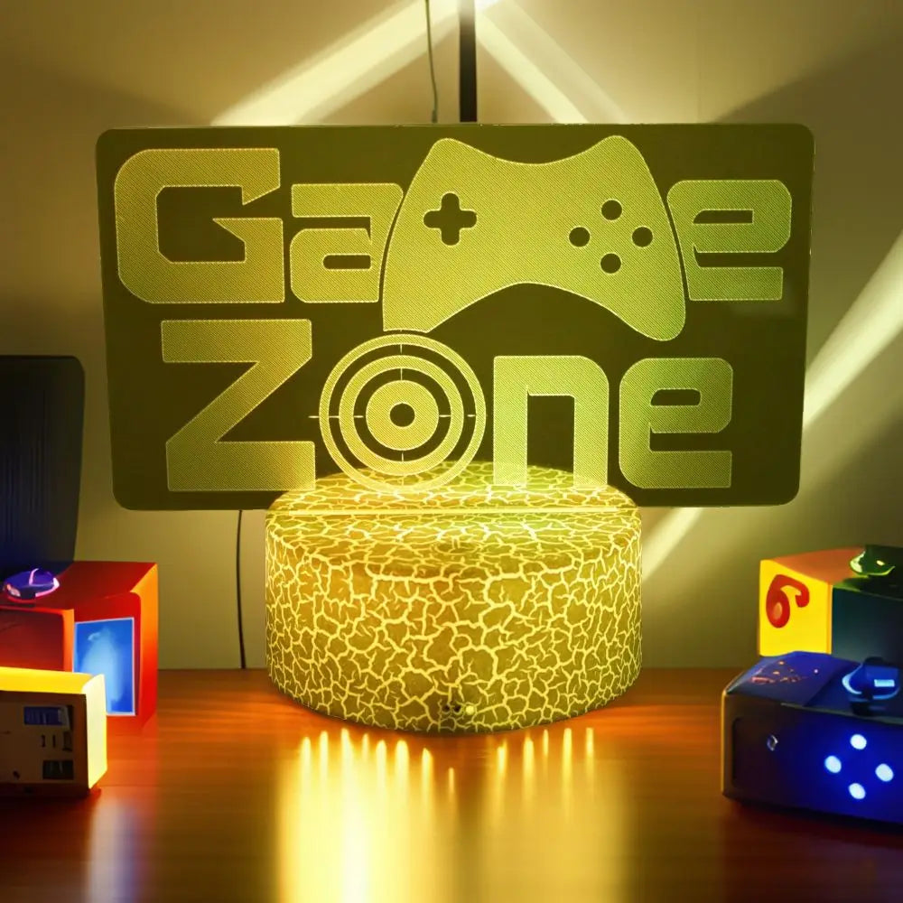 NEON GAMER 3D LED Lamp – RGB Night Light for Gaming Setup & Bedroom Decor - Image 4