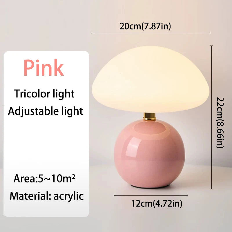 Mushroom USB Table Lamp – Cute Decorative Night Light for Bedroom & Desk - Image 11