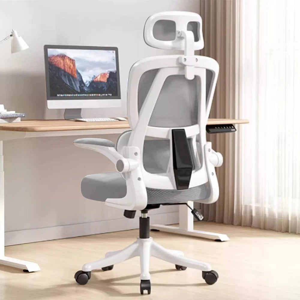Ergonomic Office Chair – Adjustable High Back Mesh Chair with Lumbar Support and Flip-Up Arms