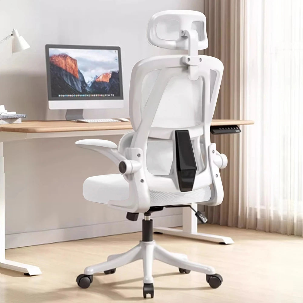 Ergonomic Office Chair – Adjustable High Back Mesh Chair with Lumbar Support and Flip-Up Arms - Image 8