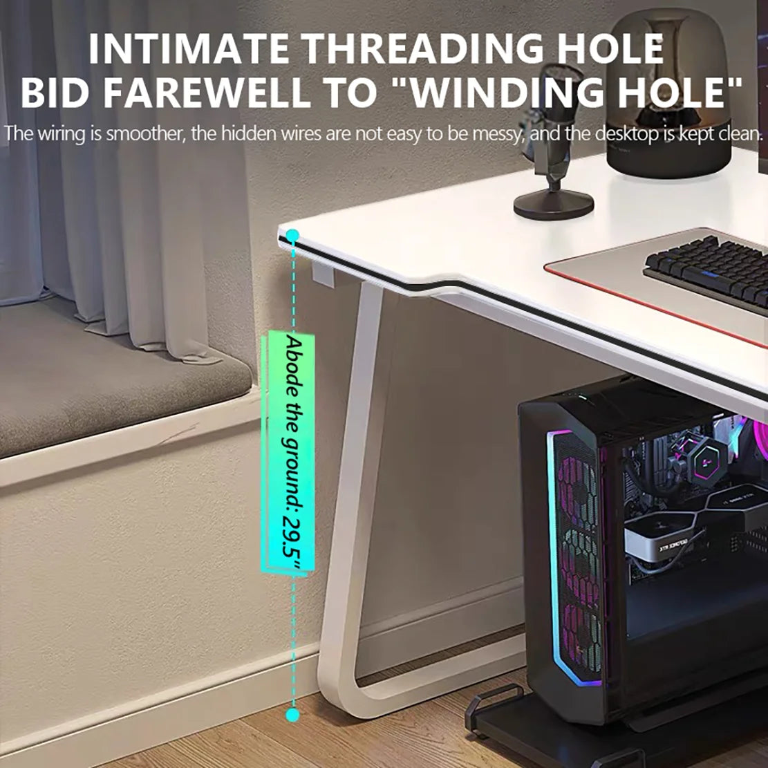 Modern Simple Gaming & Computer Desk – Wood Writing Table for Home, Office, or Student Use - Image 3