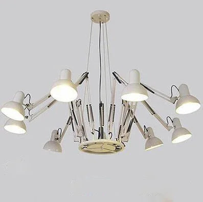 Modern Iron Chandelier – Decorative Hanging Light for Office Desks, Coffee Tables & Kitchen Dining Spaces - Image 7