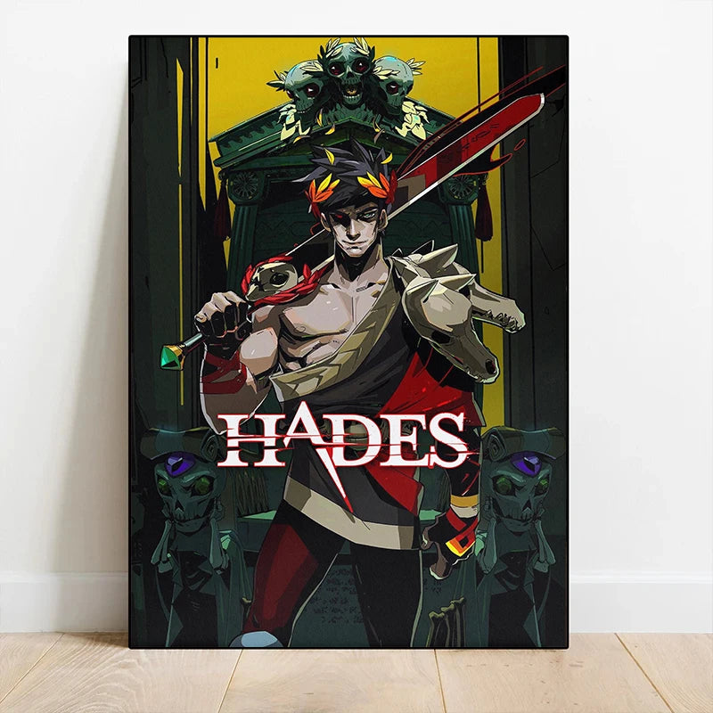 Classic Hades Game Cover Poster – Canvas Wall Art for Gaming Room Decor - Image 4
