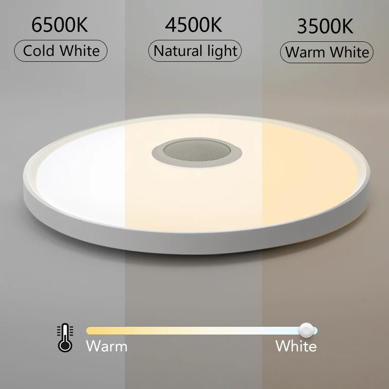 LED Smart Ceiling Lamp – RGB+CW Dimmable Light with APP & Remote Control, Music Speaker for Home Decor - Image 6