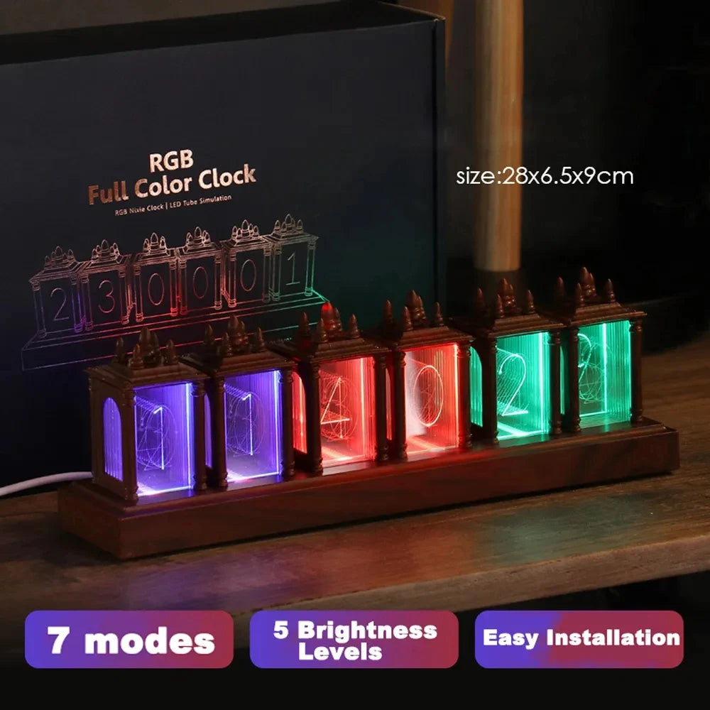 LED RGB Nixie Tube Digital Clock
