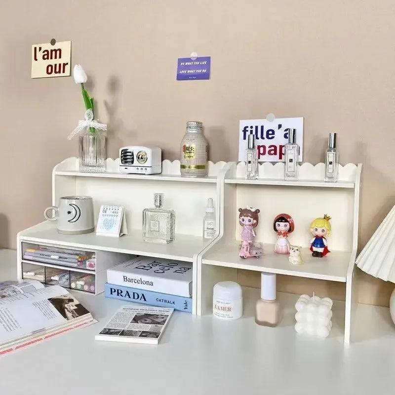 INS Desktop Elevation Stand with Drawers – Multifunctional Storage & Display Rack for Student and Home Office Desks - Image 4