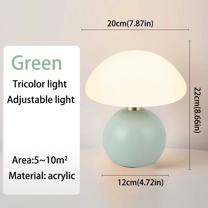 Mushroom USB Table Lamp – Cute Decorative Night Light for Bedroom & Desk - Image 12