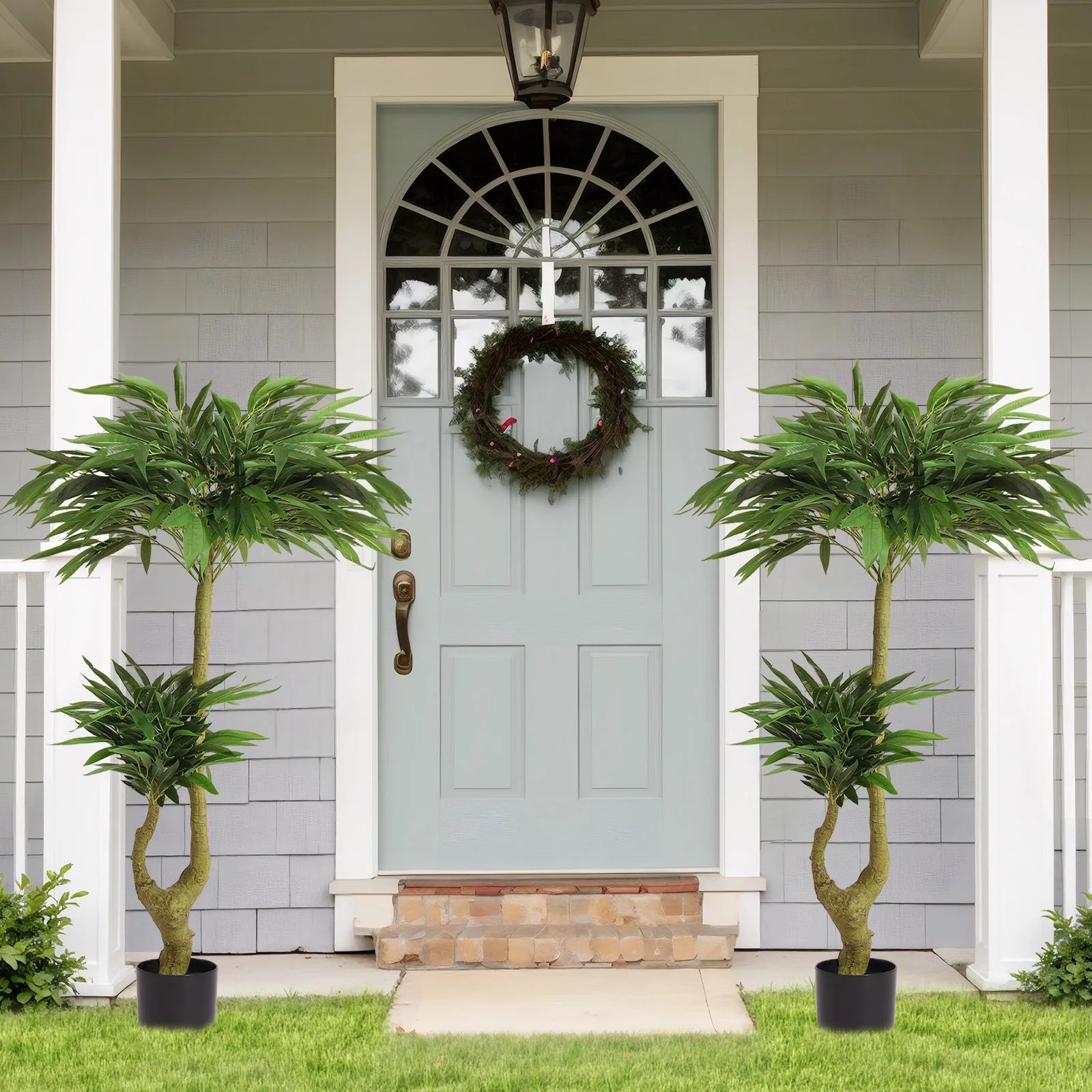 160CM Artificial Tropical Floor Plant – Fake Willow Buds Tree with Planter for Indoor Home & Office Décor - Image 5