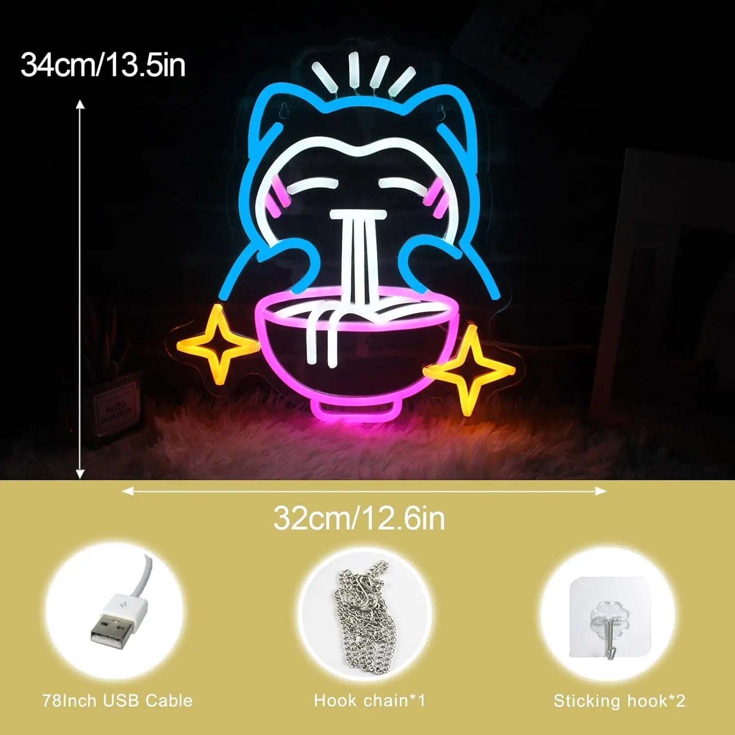 Pokémon Ramen Neon Light - Image 3