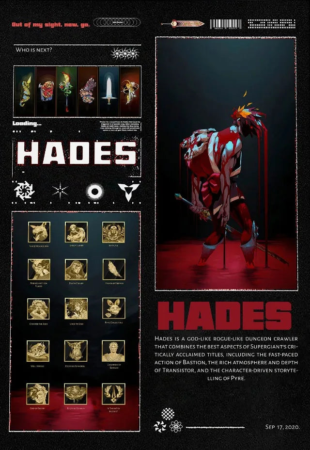 Classic Hades Game Cover Poster – Canvas Wall Art for Gaming Room Decor - Image 25