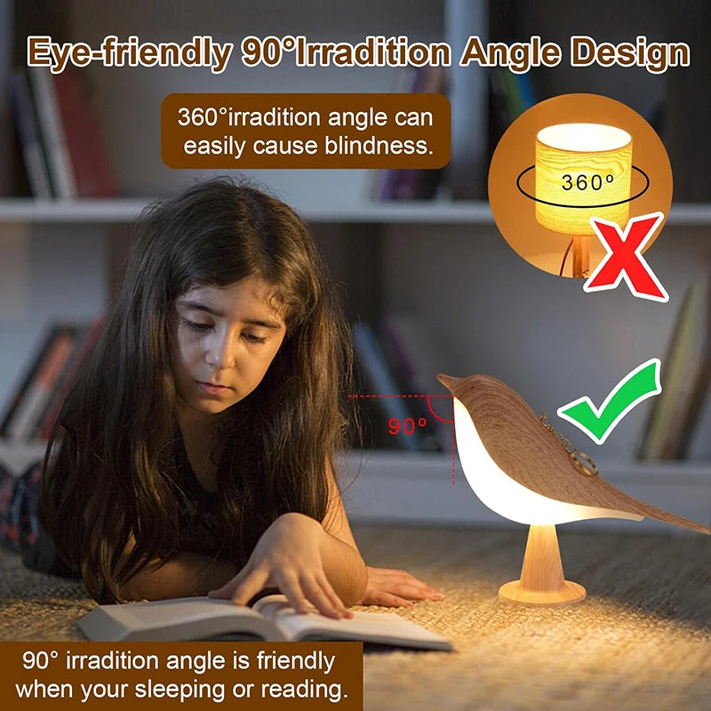 3 Colors Wooden Bird Night Lights - Image 6