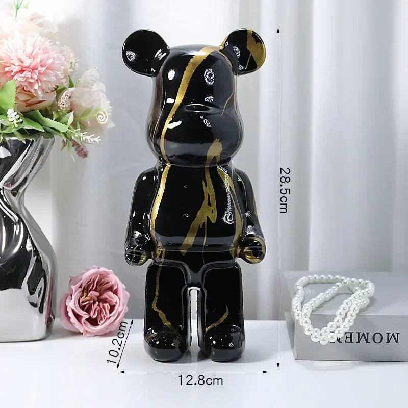 Aesthetic Bear Figure – Nordic Resin Bear Statue for Home & Desk Decoration - Image 7
