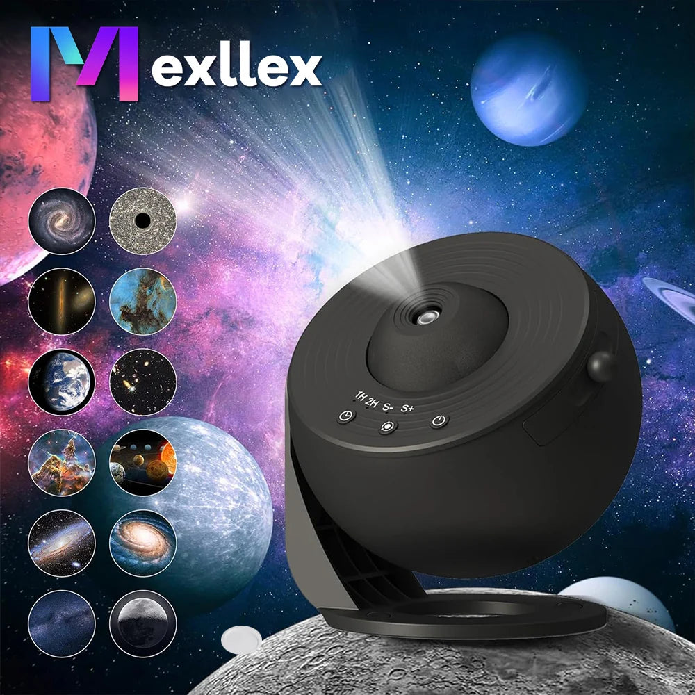 Mexllex HD Starry Sky Globe Projector – Galaxy LED Planetarium Night Light for Bedroom & Gifts