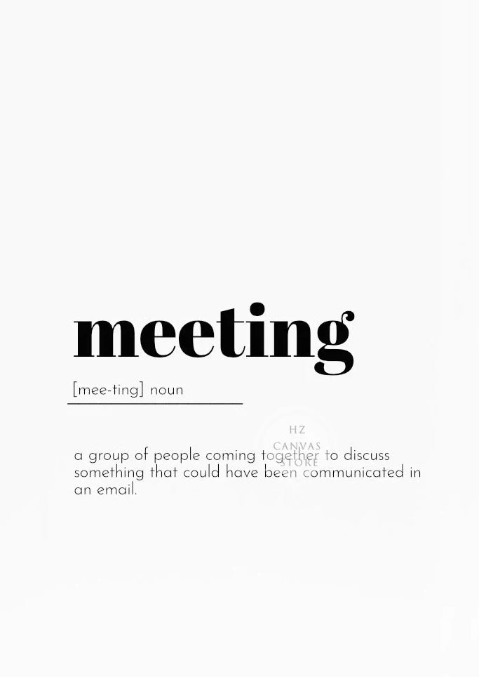 Home Office Definition Poster – Canvas Wall Art Print with Funny Work-from-Home Quote, Minimalist Office Décor Gift - Image 10