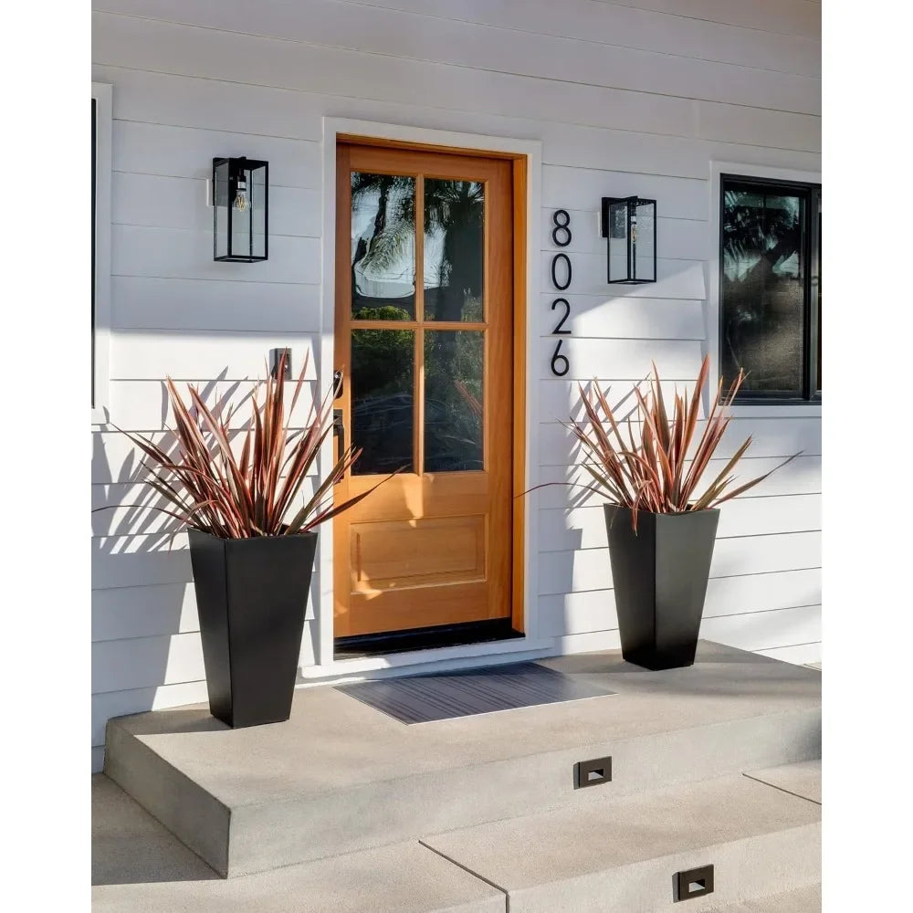 Indoor/Outdoor Taper Planter – Set of 2 (30 Inch Tall) Modern Garden Pots - Image 4