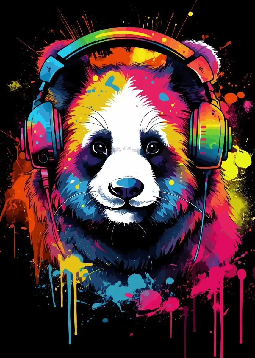 Animal Gamer Poster Set – Graffiti Style Canvas Wall Art for Teen & Gaming Room Decor - Image 14