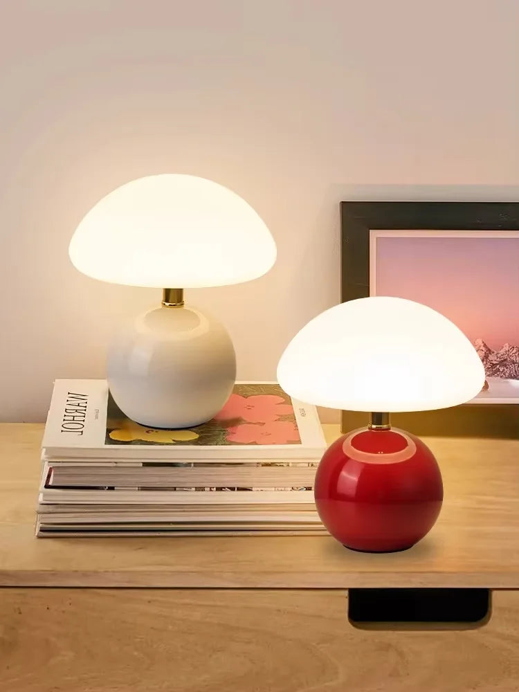 Mushroom USB Table Lamp – Cute Decorative Night Light for Bedroom & Desk - Image 3