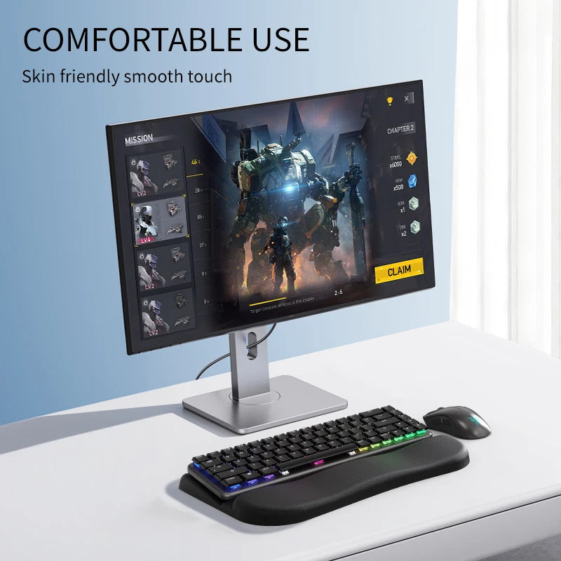 Memory Foam Keyboard Wrist Rest – Soft Support Pad for Typing & Gaming Comfort - Image 5