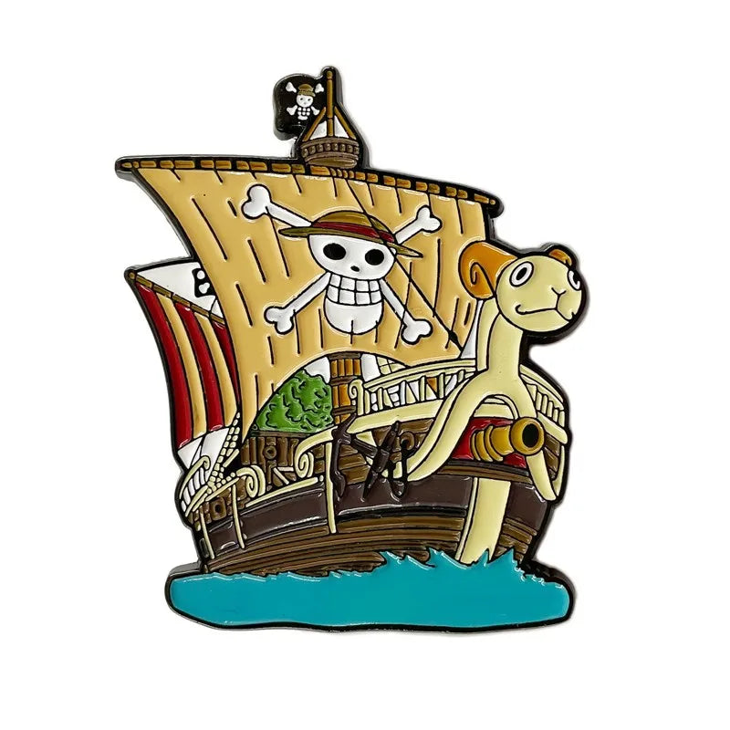 One Piece Going Merry Enamel Pin – Pirate Ship Brooch Lapel Pin for Backpacks, Bags & Fashion Accessories - Image 26