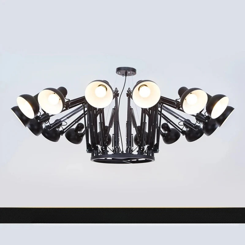 Modern Iron Chandelier – Decorative Hanging Light for Office Desks, Coffee Tables & Kitchen Dining Spaces - Image 2