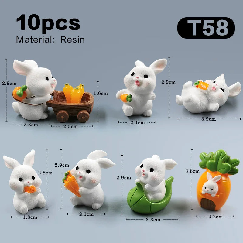 Hot Easter Cute Rabbit Figurine - Image 7