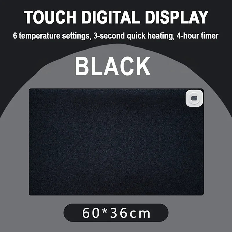 Digital Display Heated Mouse Pad – Electric Warming Desk Mat with Temperature Display for Office & Home Use - Image 13