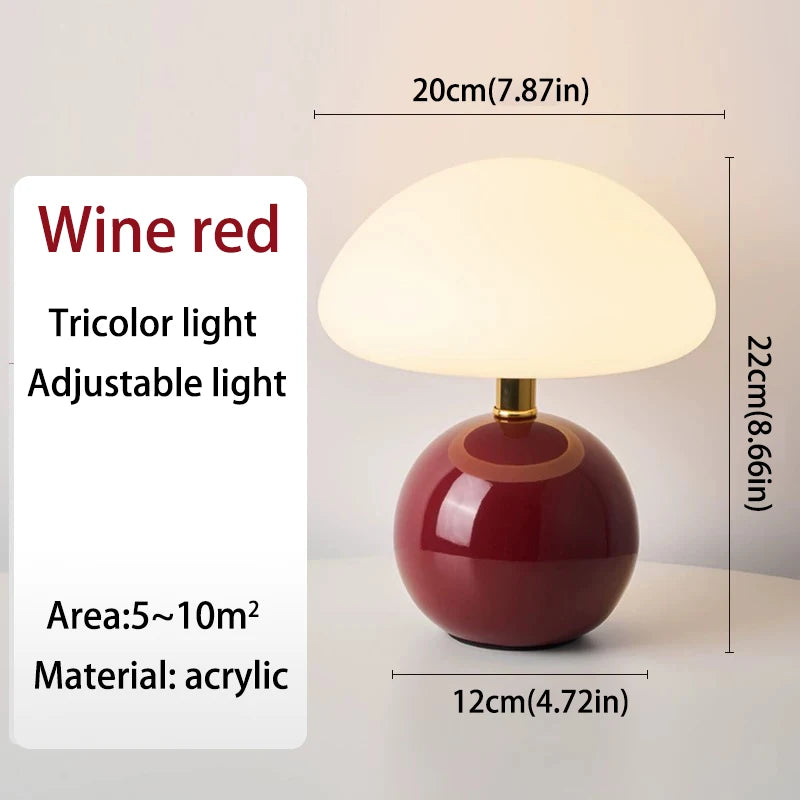 Mushroom USB Table Lamp – Cute Decorative Night Light for Bedroom & Desk - Image 7