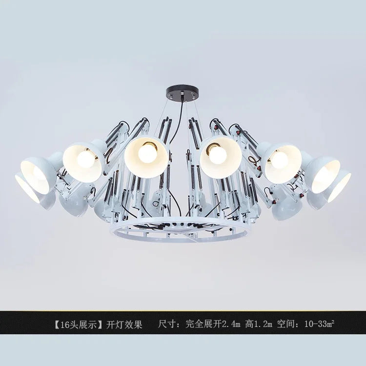 Modern Iron Chandelier – Decorative Hanging Light for Office Desks, Coffee Tables & Kitchen Dining Spaces - Image 15