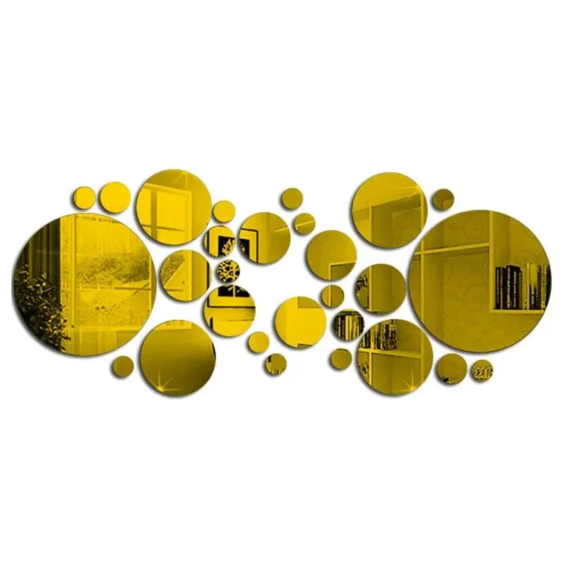 26PCs/Set 3D Acrylic Mirror Wall Stickers - Image 6