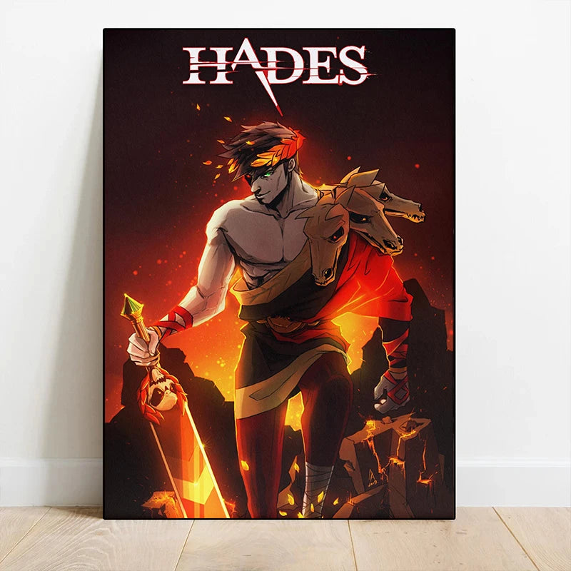 Classic Hades Game Cover Poster – Canvas Wall Art for Gaming Room Decor - Image 3