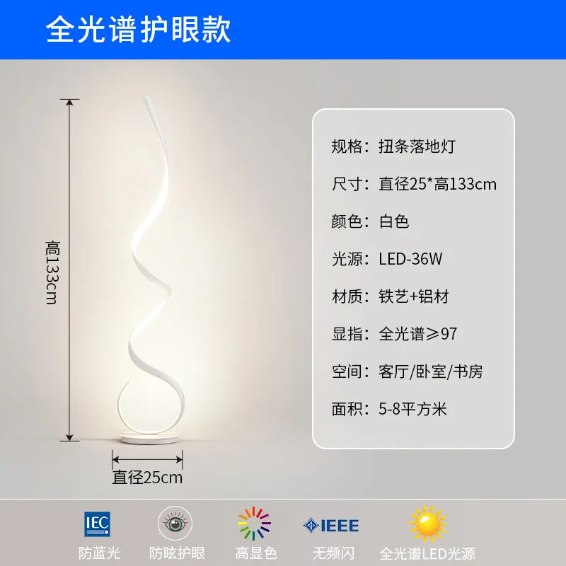 Nordic Designer Floor Lamps – Minimalist LED Stand Lights for Modern Interiors - Image 8