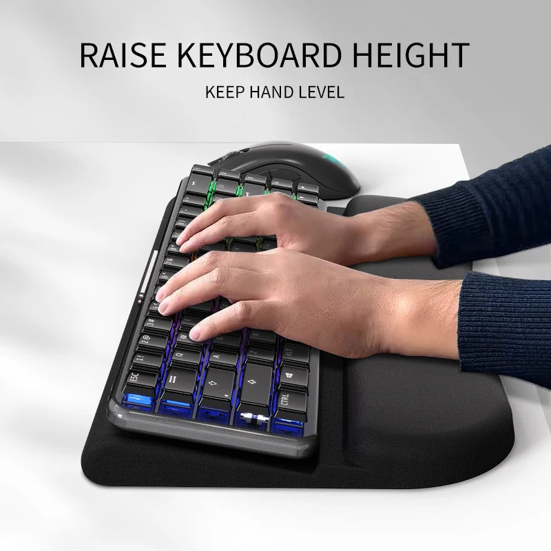 Memory Foam Keyboard Wrist Rest – Soft Support Pad for Typing & Gaming Comfort - Image 3