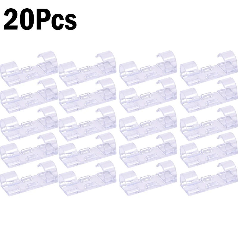 1β60Pcs Self-Adhesive Cable Clips Organizer - Image 11