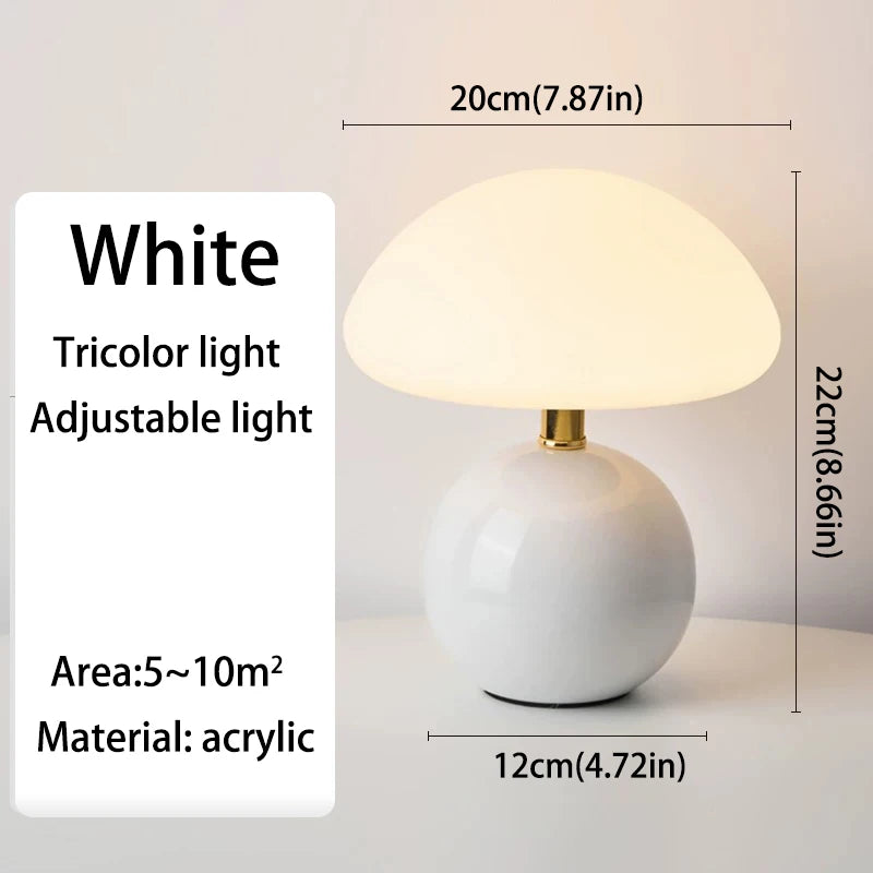 Mushroom USB Table Lamp – Cute Decorative Night Light for Bedroom & Desk - Image 8