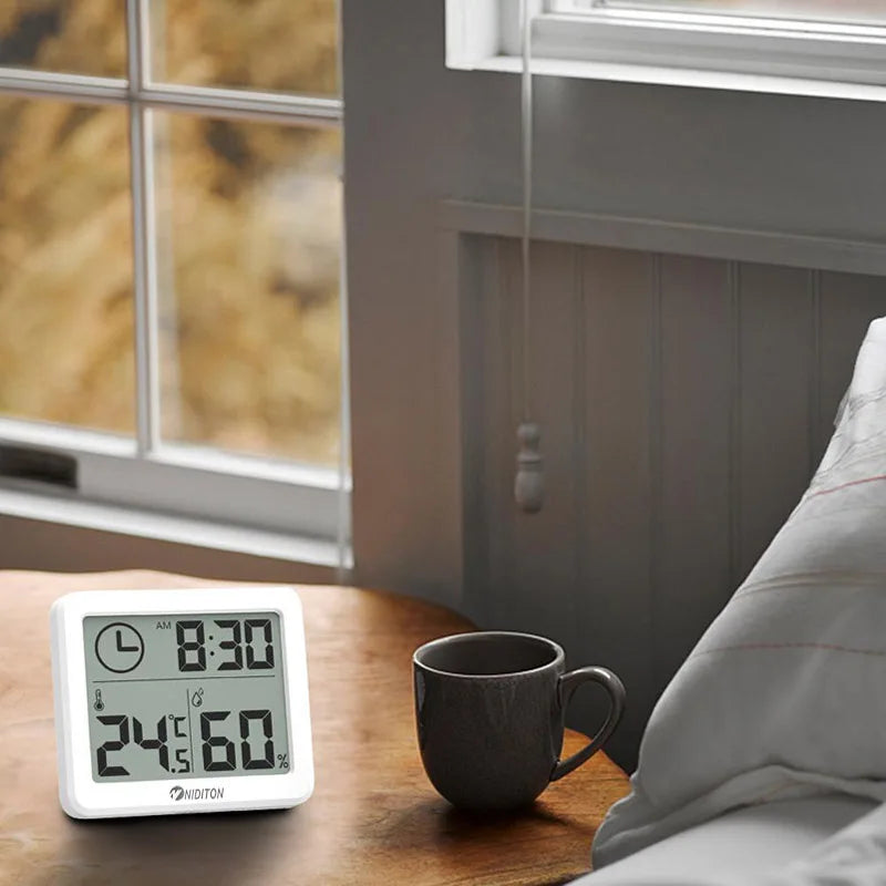 Digital Clock Desk Clock with Temperature & Humidity - Image 2