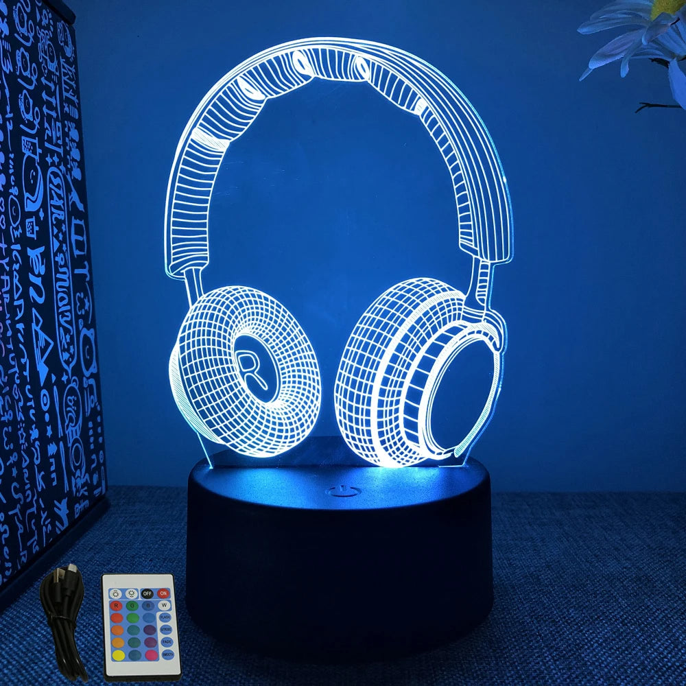 NEON GAMER 3D LED Lamp – RGB Night Light for Gaming Setup & Bedroom Decor - Image 11