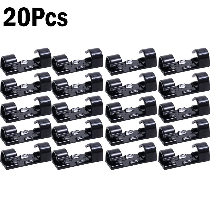 1β60Pcs Self-Adhesive Cable Clips Organizer - Image 15