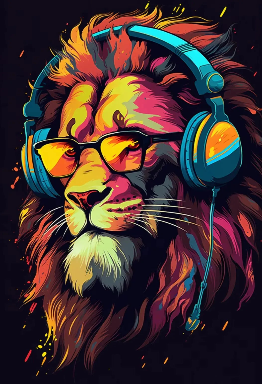 Animal Gamer Poster Set – Graffiti Style Canvas Wall Art for Teen & Gaming Room Decor - Image 12