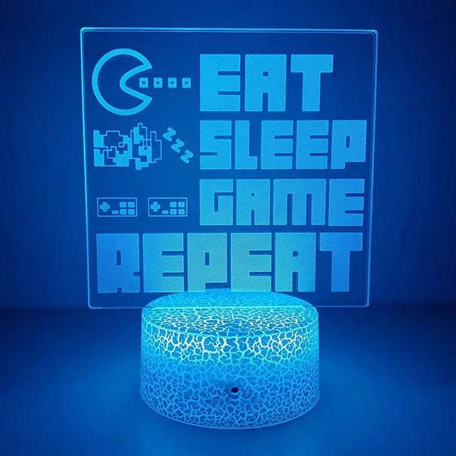 3D LED Gaming Table Lamp – Game-Themed Night Light for Kids & Gaming Room Decor - Image 25