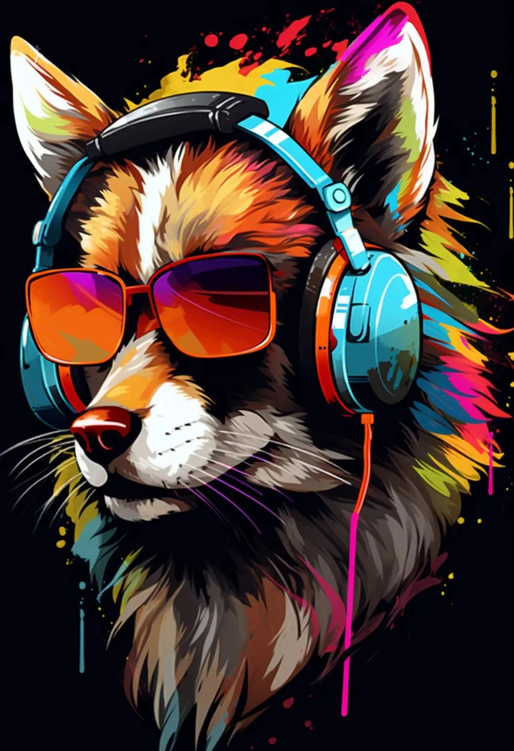 Animal Gamer Poster Set – Graffiti Style Canvas Wall Art for Teen & Gaming Room Decor - Image 10
