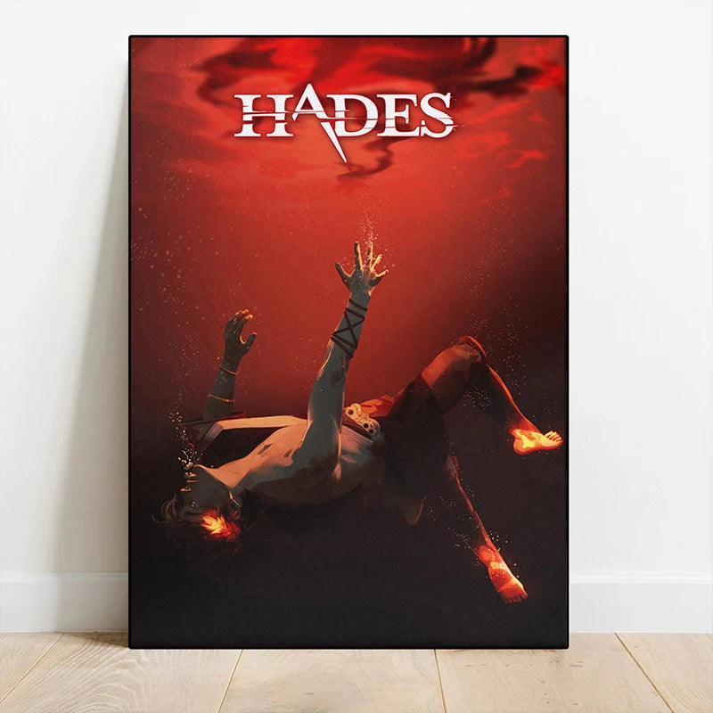 Classic Hades Game Cover Poster – Canvas Wall Art for Gaming Room Decor - Image 2